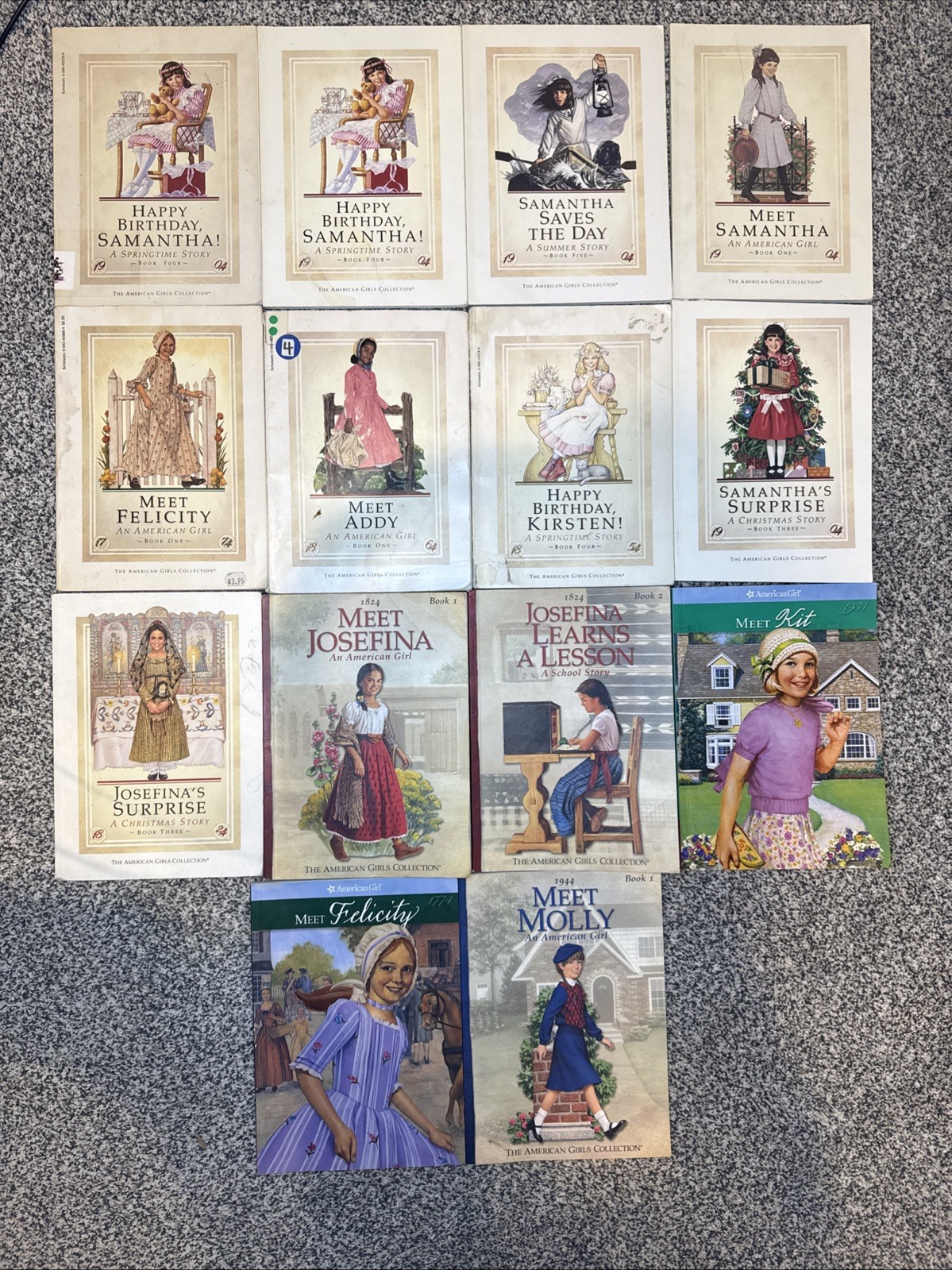 14 Vtg & New Pleasant Company American Girl Doll Books Felicity Addy Molly, Ect.