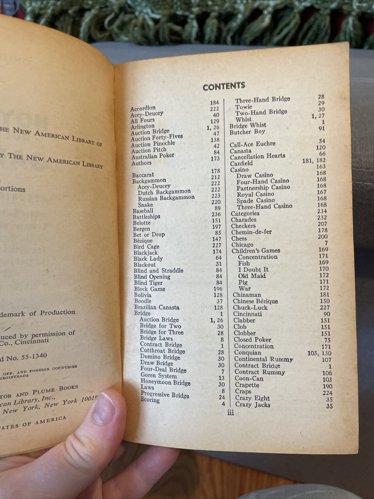 1963 Hoyle’s Rule of Games Signet Book Q4441 by A. Morehead & G. Mott-Smith