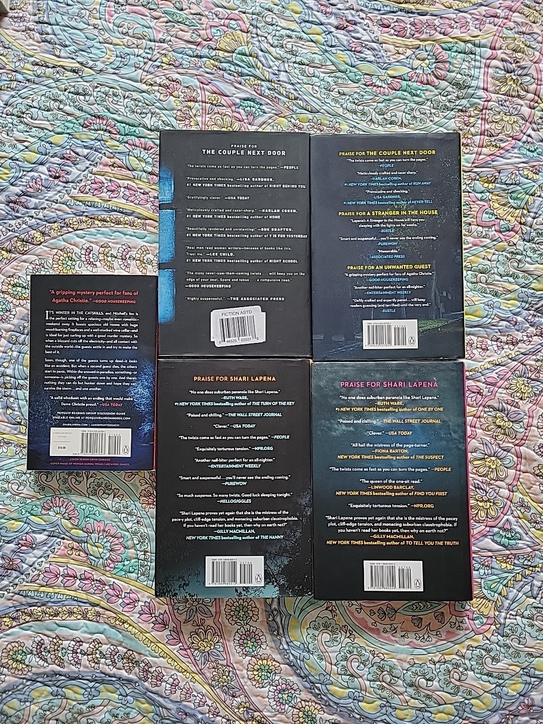 Shari Lapena Book Lot Of 5 Mostly Hardcovers Someone We Know Not A Happy Family