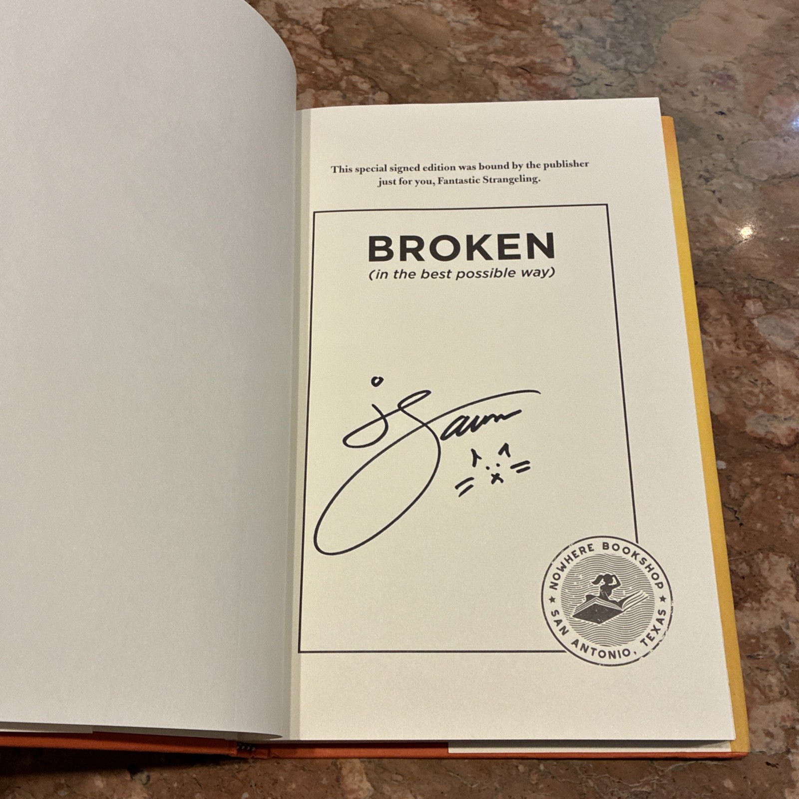 Signed Book Broken In The Best Possible Way Jenny Lawson Humor Books