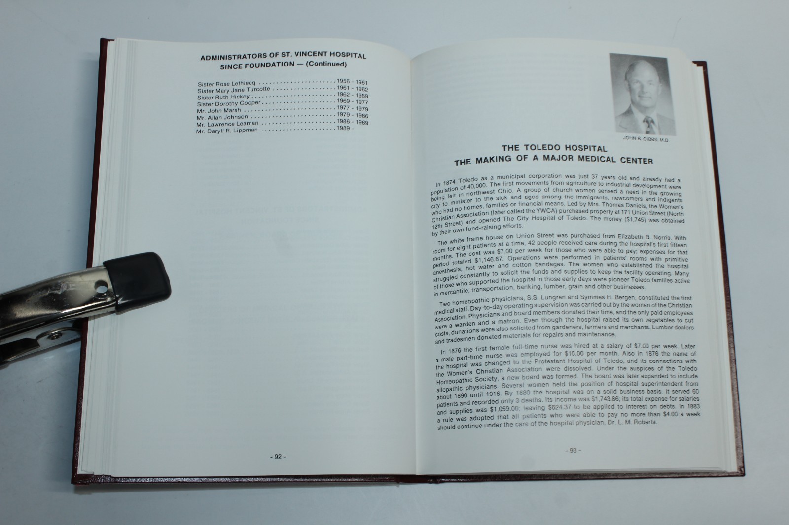 History of Medical Practice in Toledo Ohio & the Maumee Valley 1600-1990 SIGNED