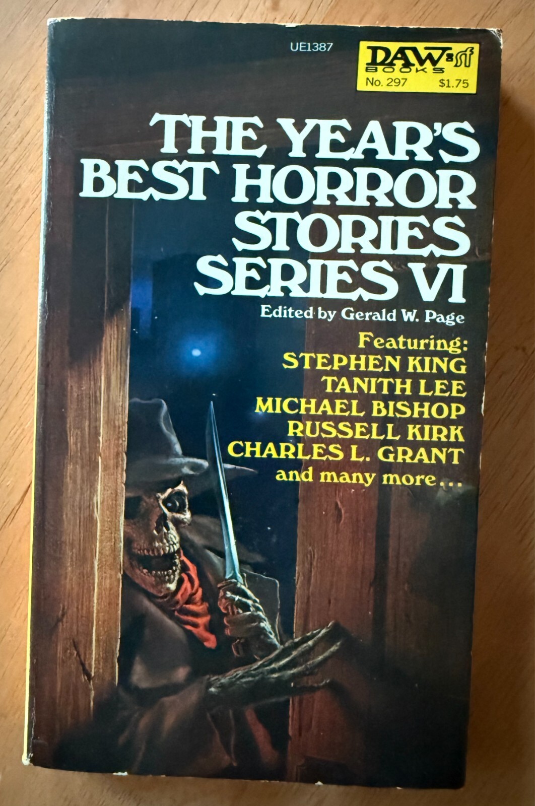 THE YEAR’S BEST HORROR STORIES VI by Gerald W. Page – 1978 DAW 297