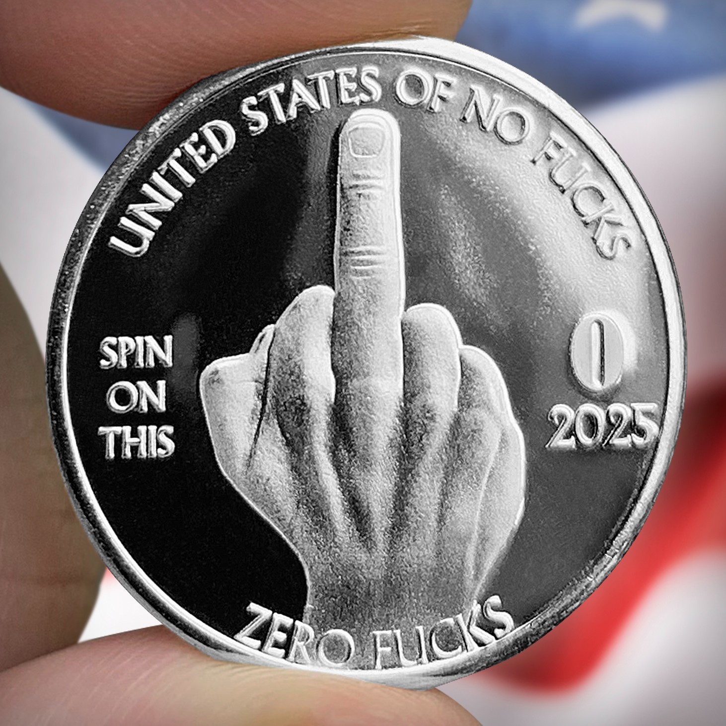 Zero Fucks Given Coins! The Finger 10-Pack – NEW