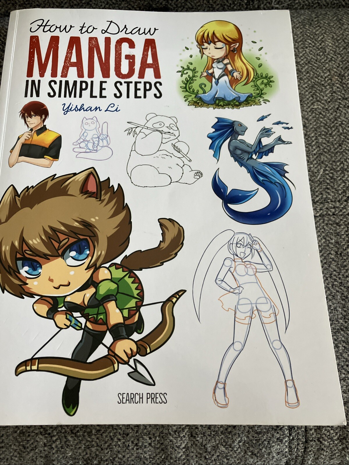 How to Draw Manga in Simple Steps – Paperback, by Li Yishan – Good j