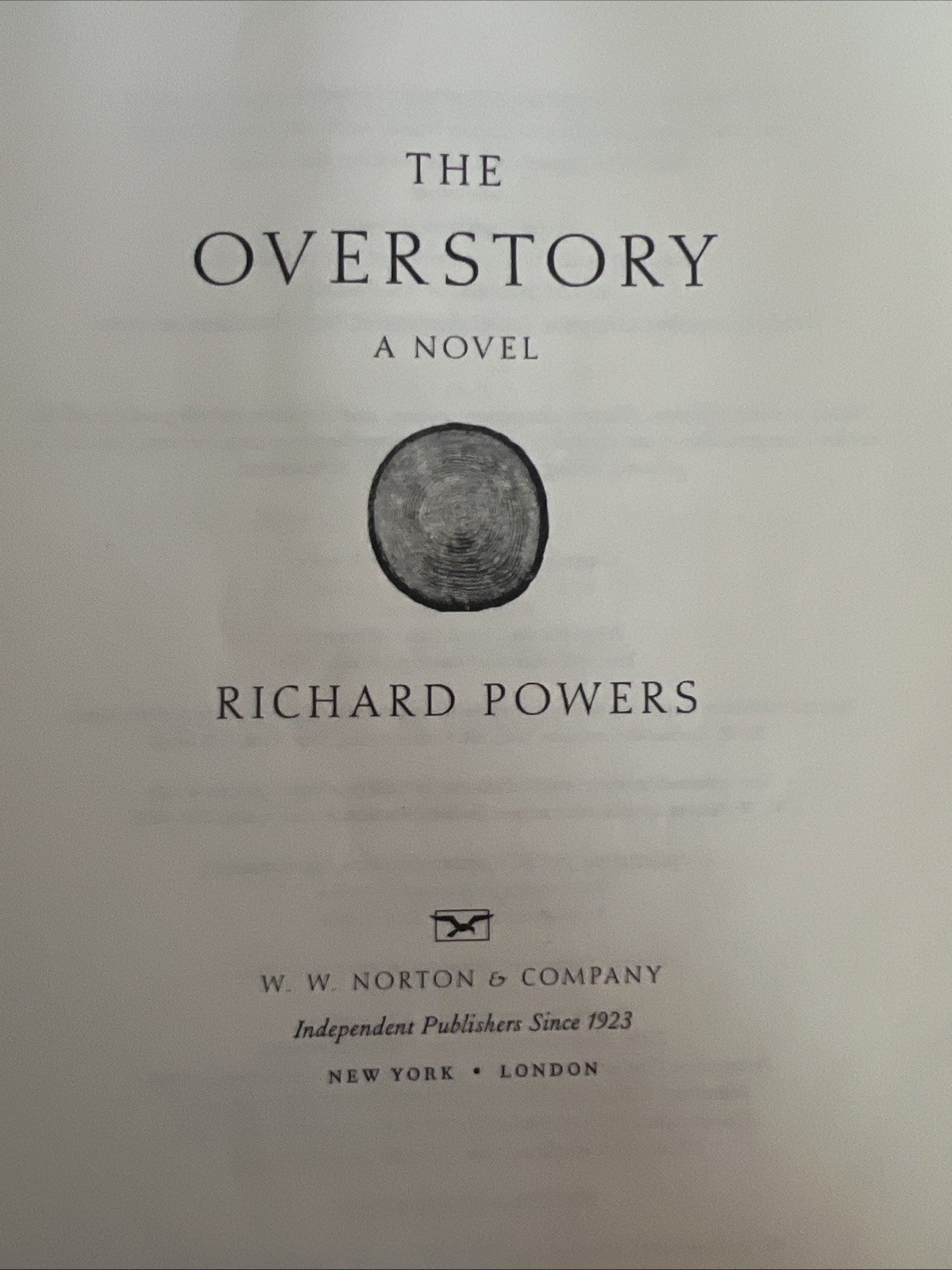 The Overstory: A Novel – Paperback By Powers, Richard – ACCEPTABLE