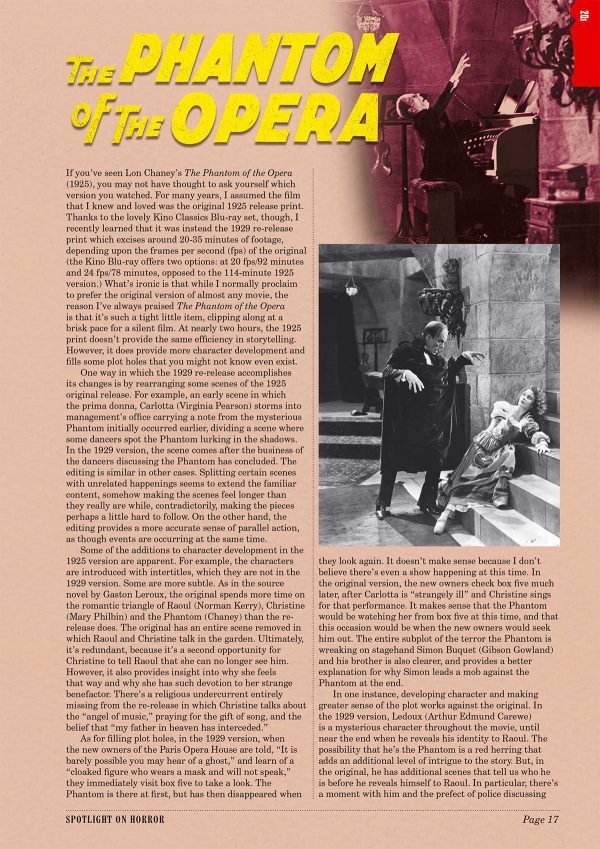 Spotlight On Horror – 408 page Softcover / A Century of horror
