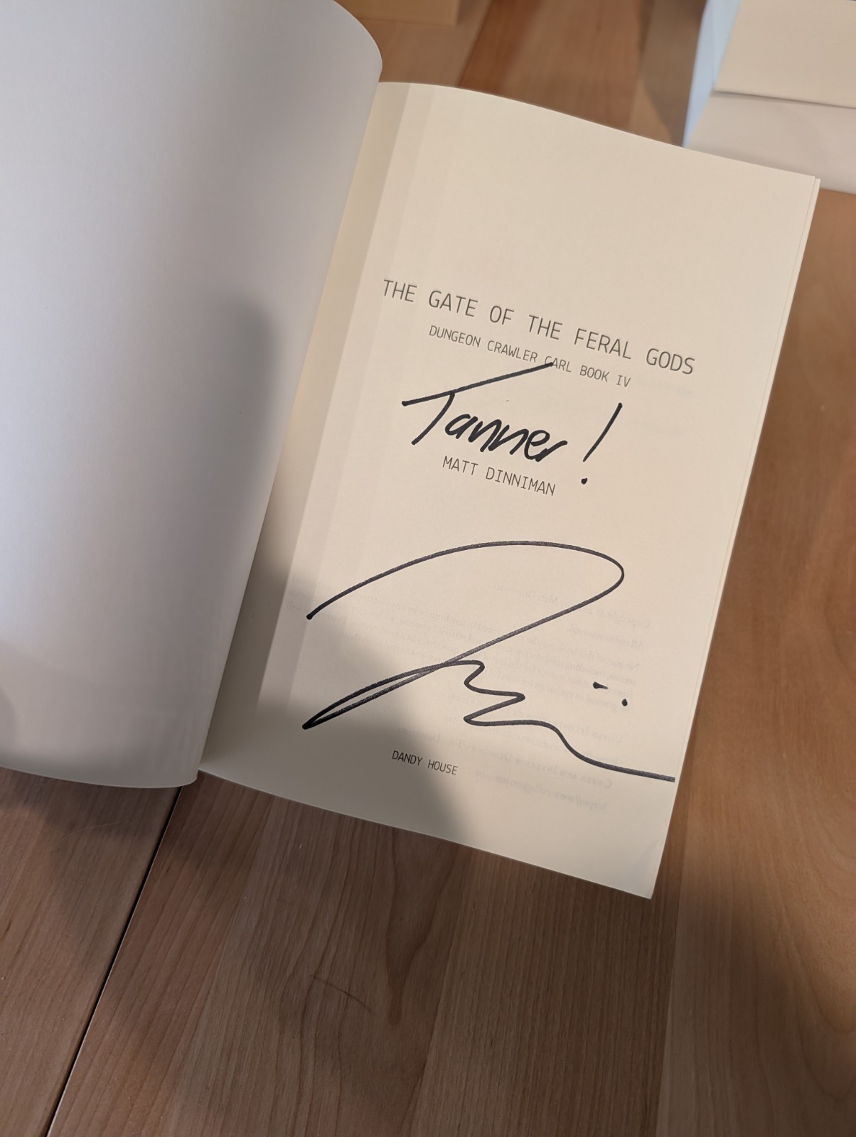 SIGNED Dungeon Crawler carl oop paperback Book 4