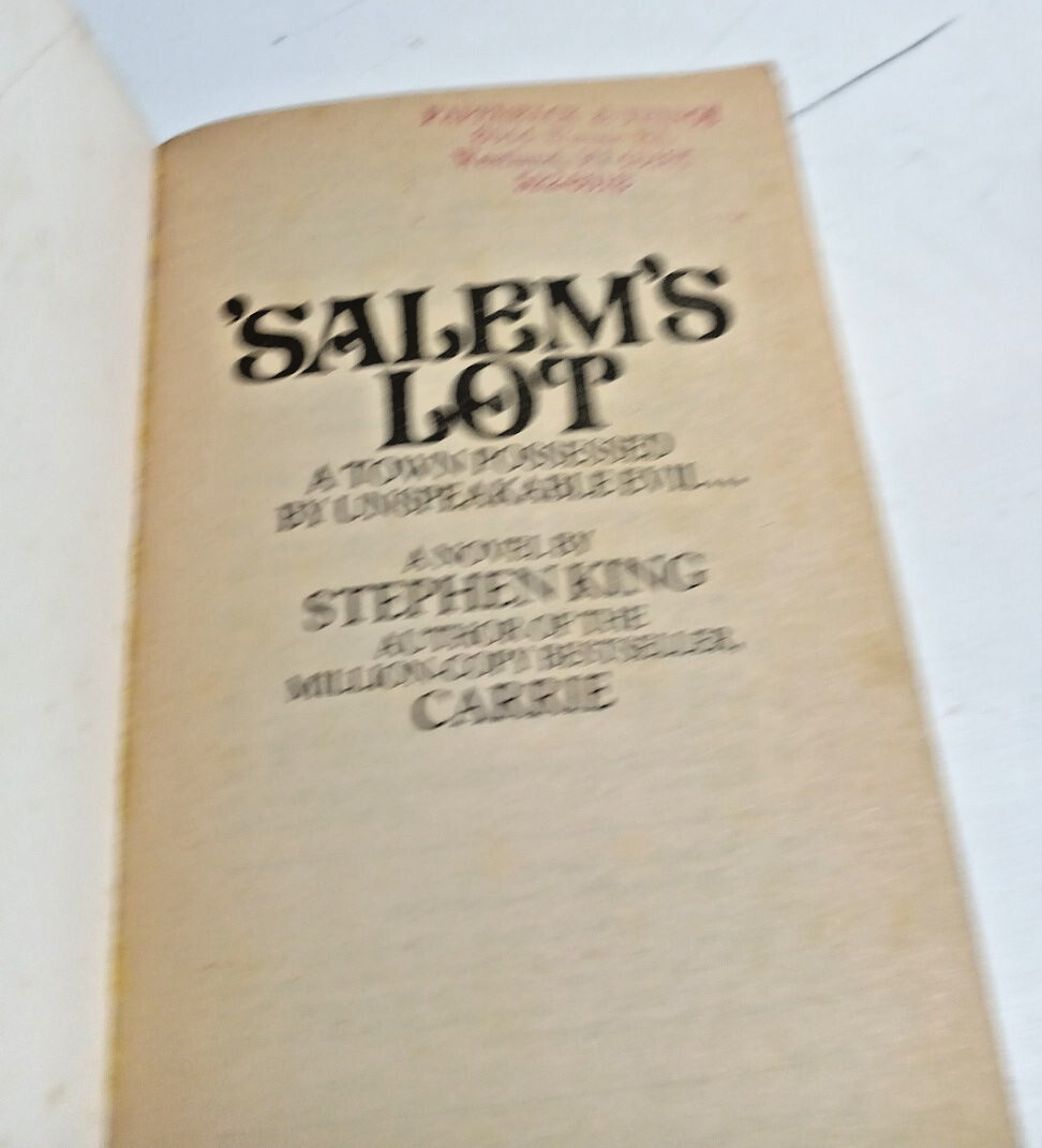 Stephen King Early Lot 3 1st Signet Ed. Salem’s Lot, Dead Zone, Tommyknockers