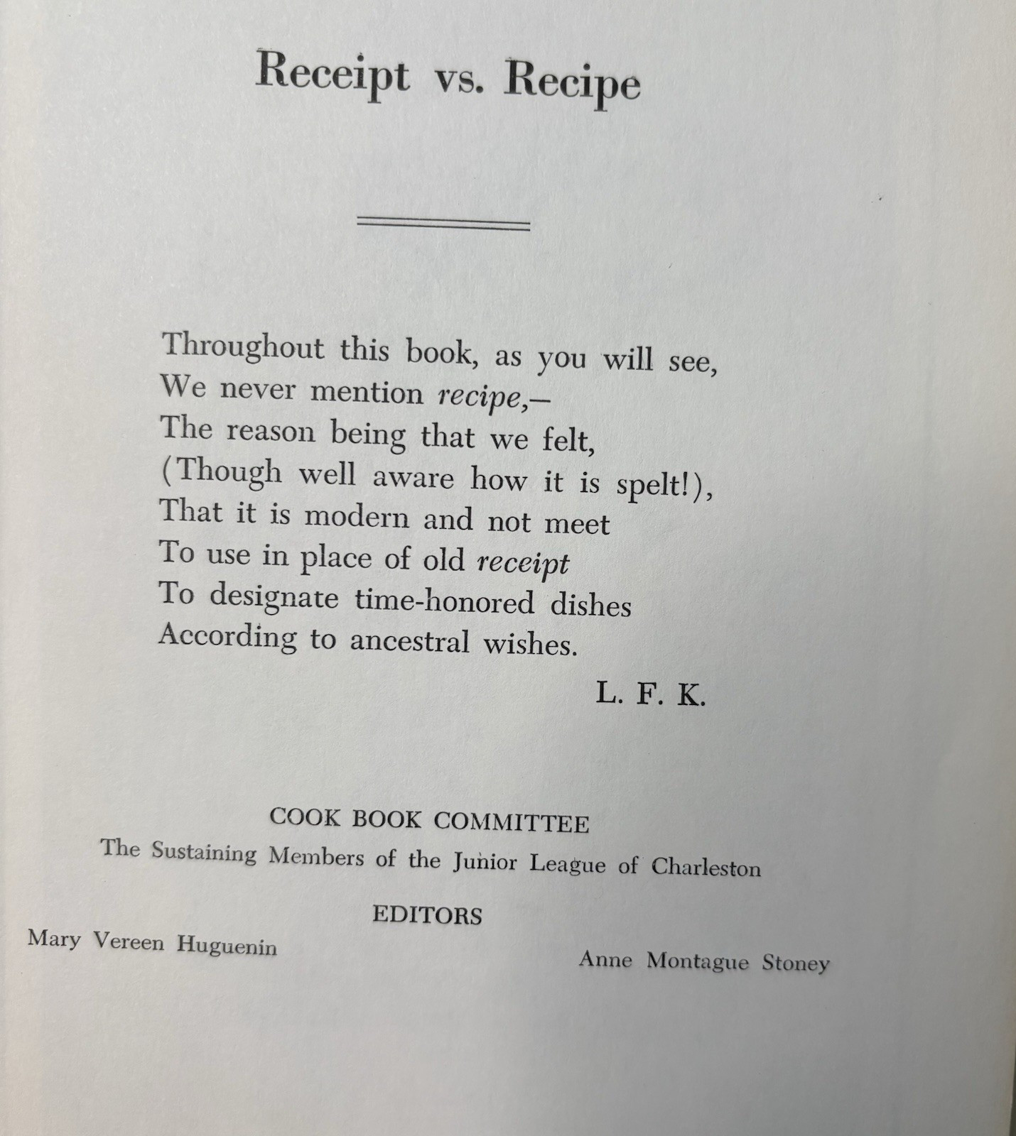 1950 Charleston Receipts Cookbook Vtg 1986 Reprint Junior League Spiral Southern