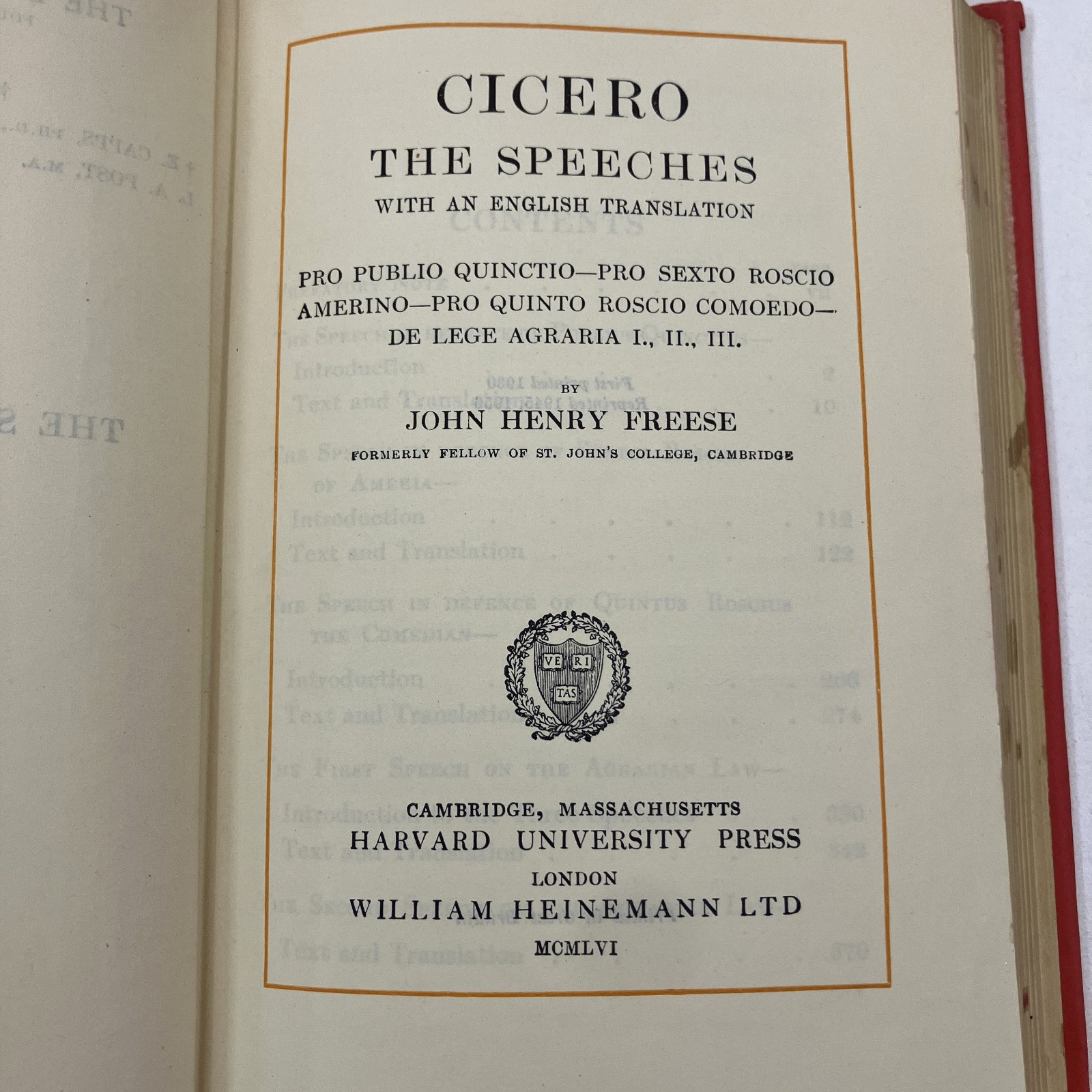 3 Cicero Loeb Classical Library Misc Vols HCDJ Book Lot Speeches Senectute