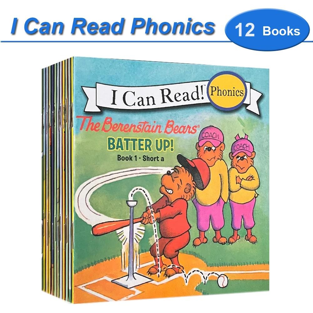 I Can Read Phonics 12-Book Set My First English Story Picture Books Montessori K