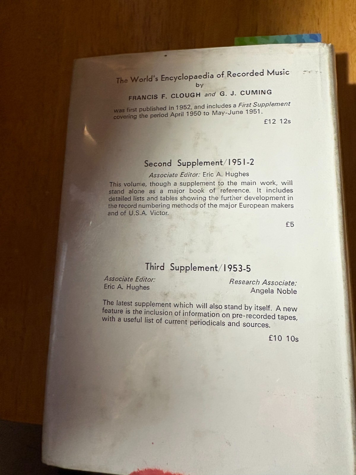 ROBERTO BAUER Historical Records 1898-1909 (Reprint 1970)