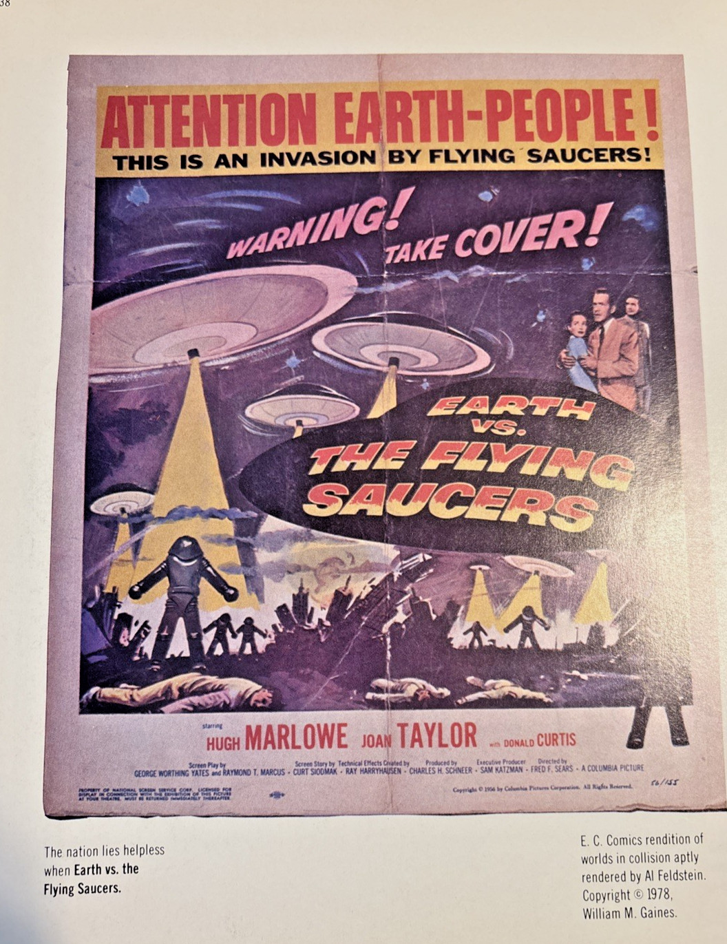 Vintage 1977 Comic Book Trivia Quiz & 1978 Alien Creatures Books Sci-Fi Horror
