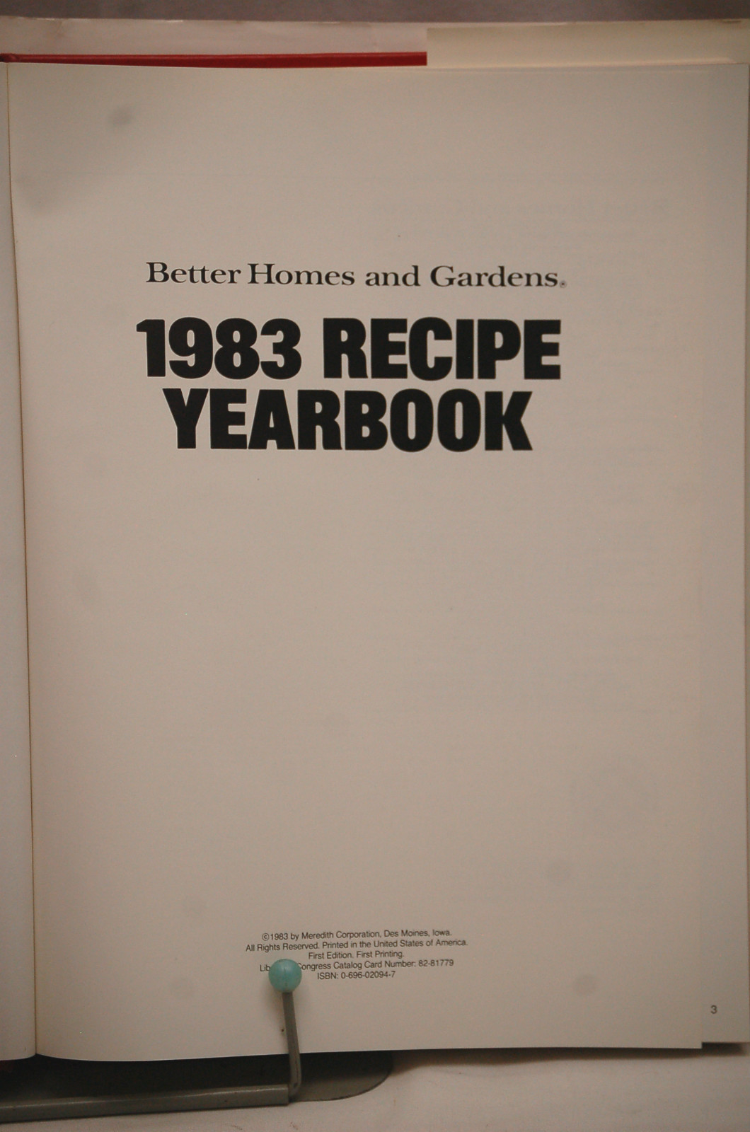 Better Homes & Gardens 1983 Recipe Yearbook by Meredith Corp. ~ Hardback Book