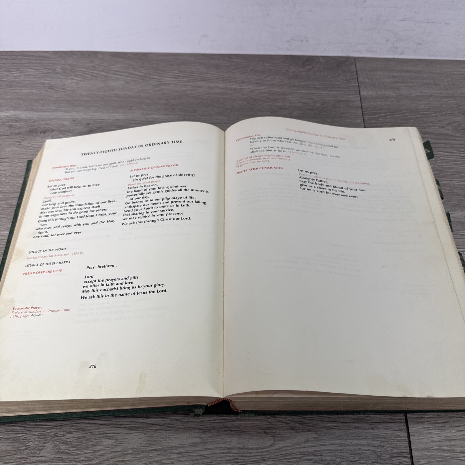 The Sacramentary 1974 published by The Liturgical Press Great Condition
