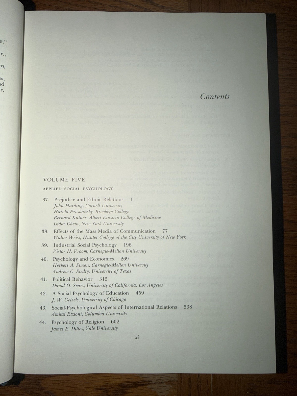 Vintage 1969 The Handbook Of Social Psychology 2nd Ed Volume 5 Hardcover Book
