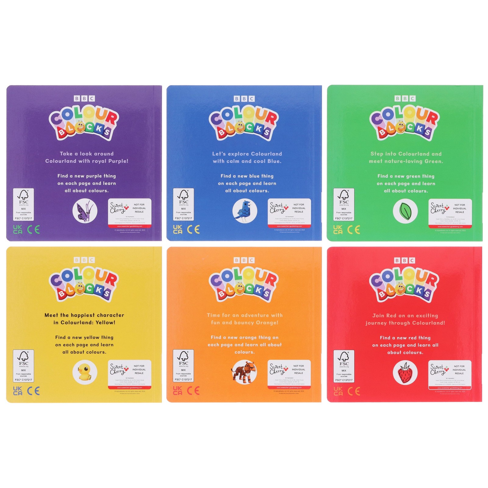 Colourblocks: My Big Box of Colours 6 Books Collection Set – Ages 3-6 – BB