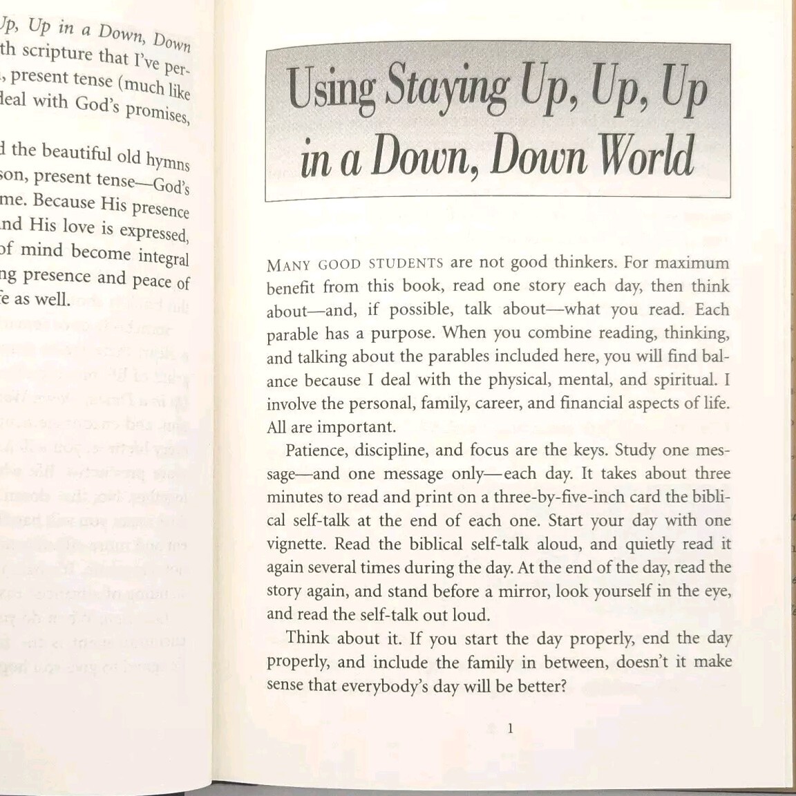 Staying Up, Up, Up In A Down, Down World by Zig Ziggler 1st Edition Book