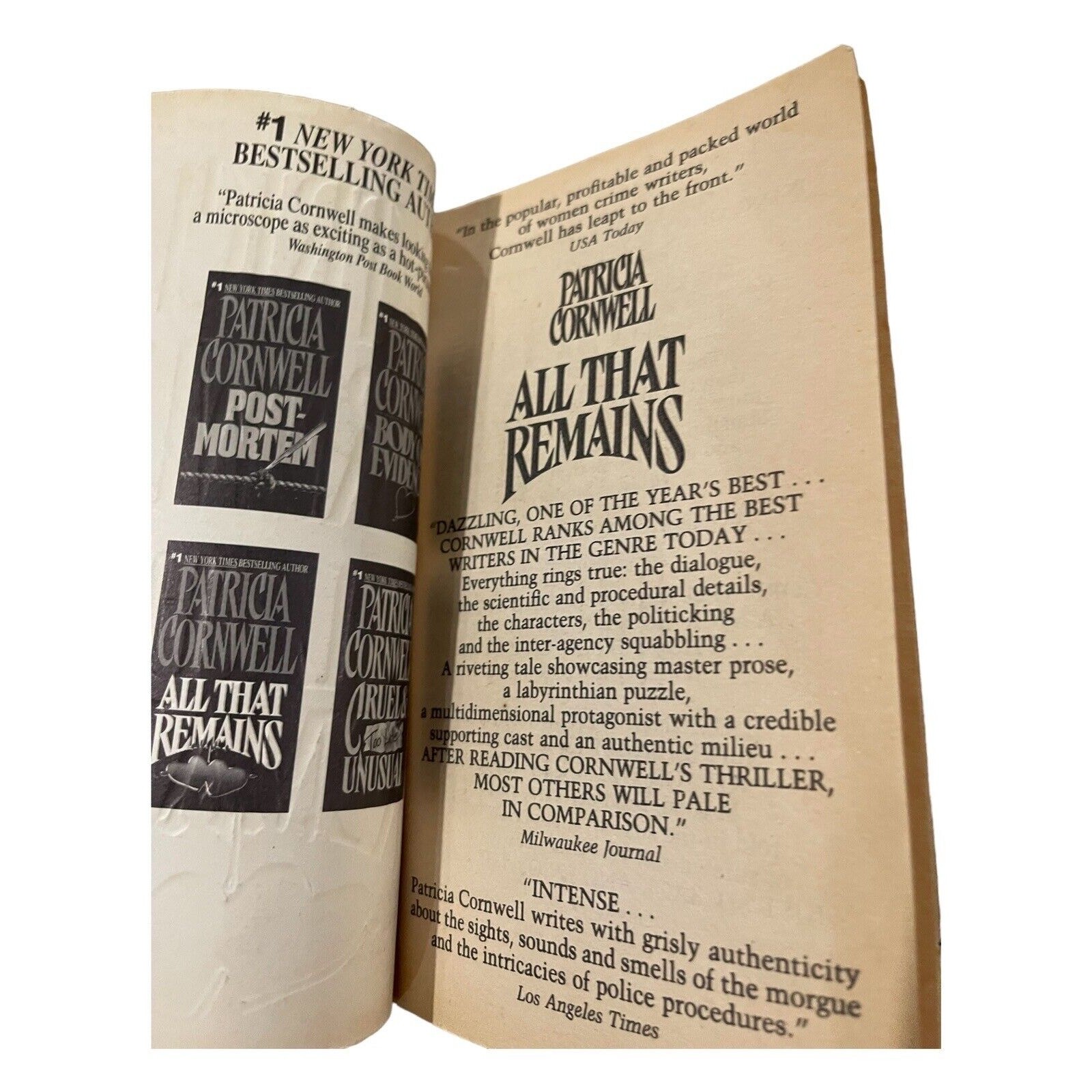 Kay Scarpetta Ser.: All That Remains by Patricia Cornwell (1993, Mass Market)