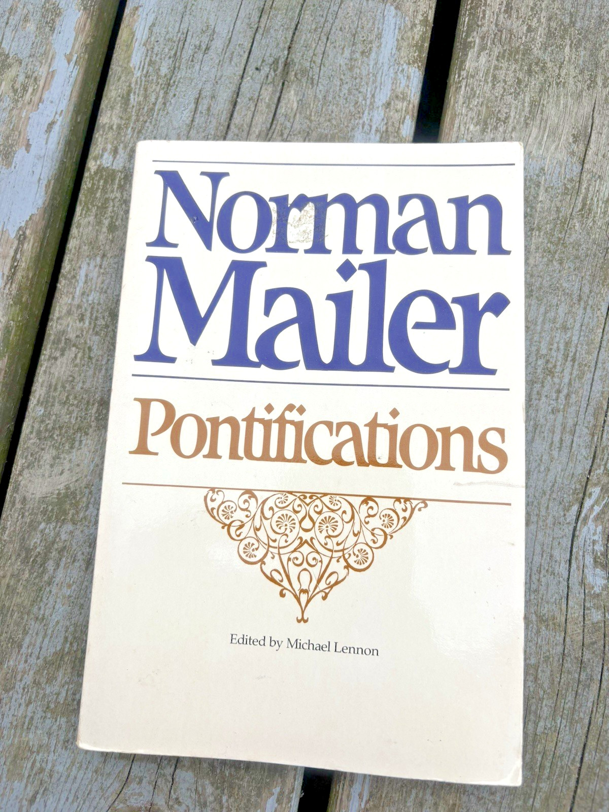 PONTIFICATIONS: INTERVIEWS By Norman Mailer GUC, free shipping