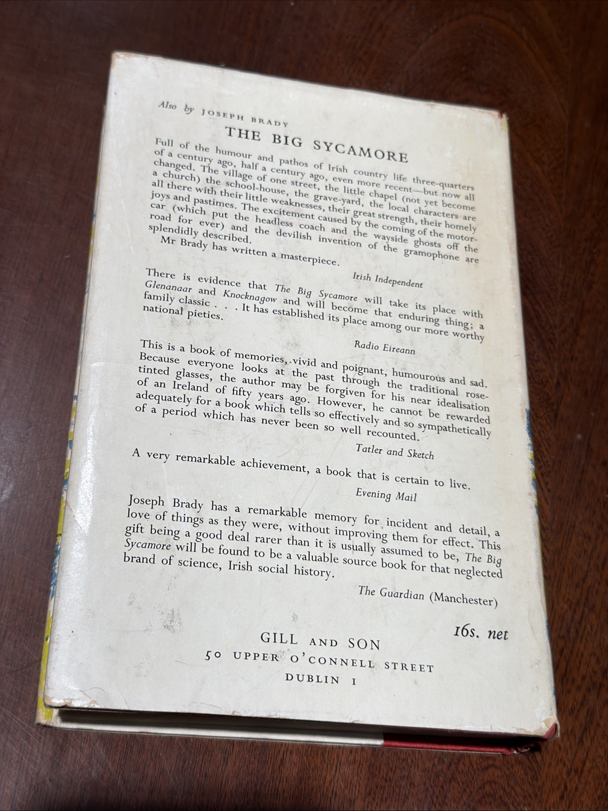 In Monavalla by Joseph Brady HC DJ 1963 Ireland B-2526