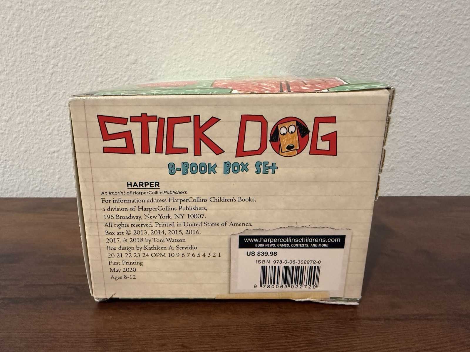 STICK DOG: 8-BOOK BOX SET by Tom Watson (Paperback Box Set, 2018)