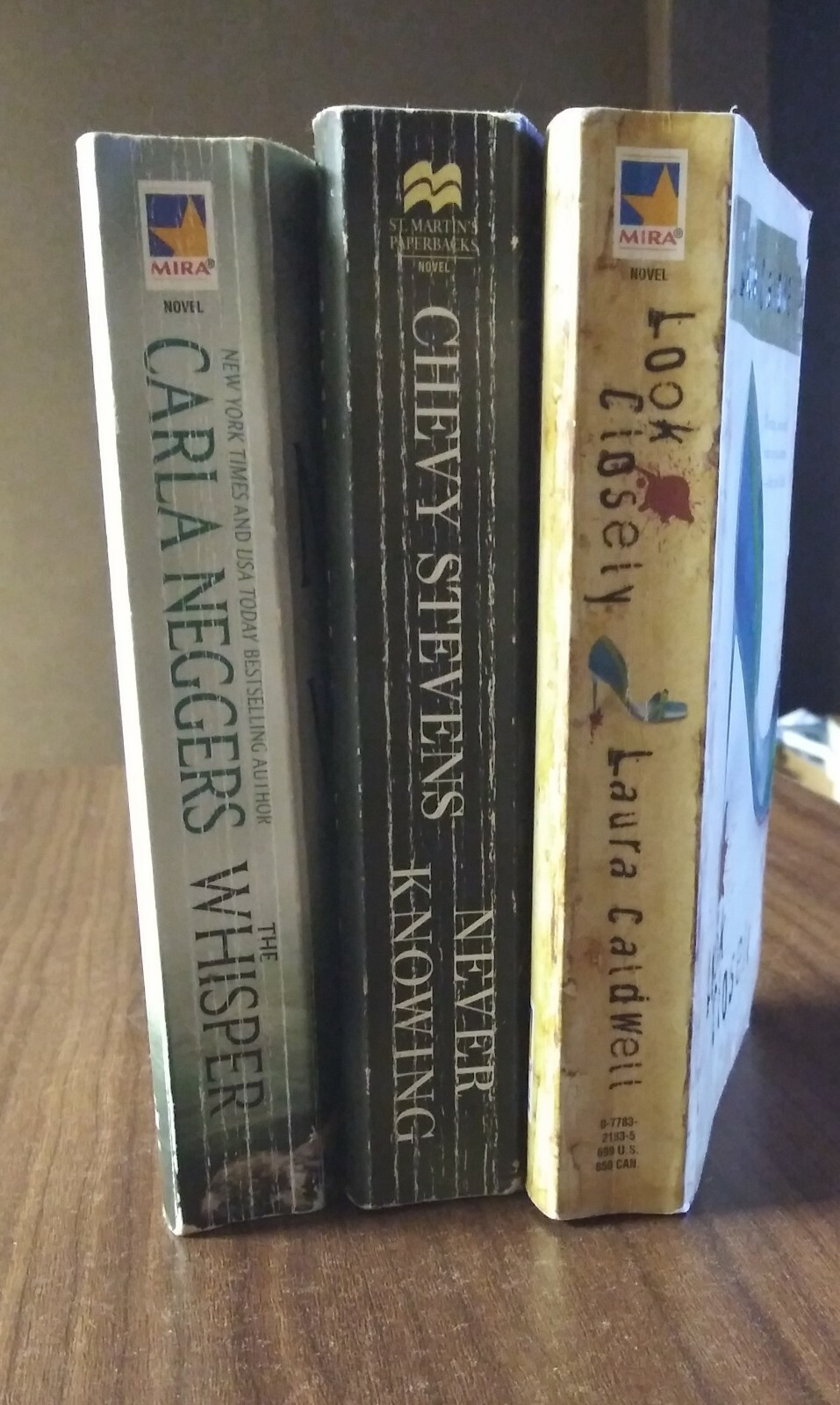 Lot Of 3 Paperback Novels Laura Caldwell, Carla Neggers, Chevy Stevens