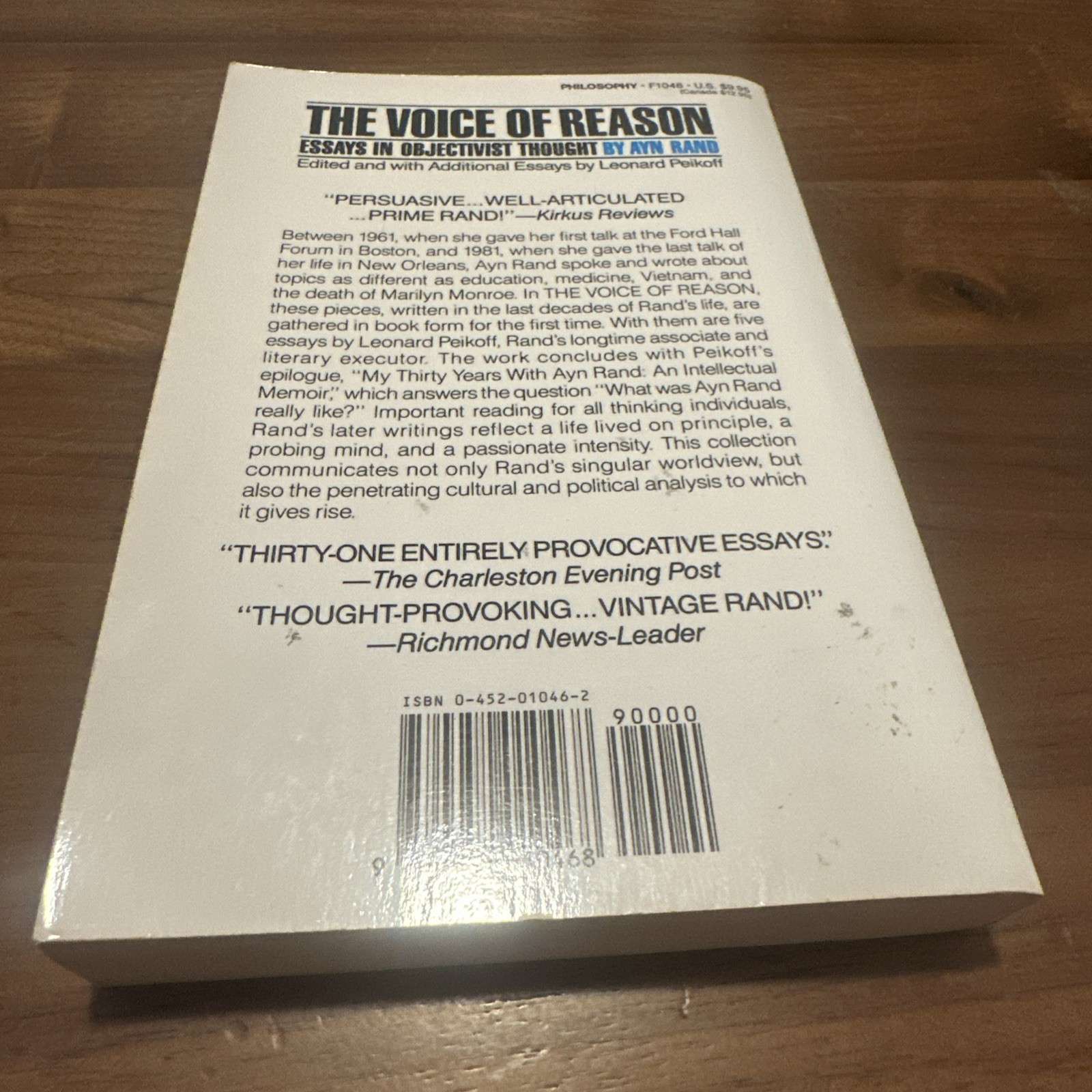 AYN RAND Lot of 5 Vintage Paperback Books January 16th Voice Of Reason VG