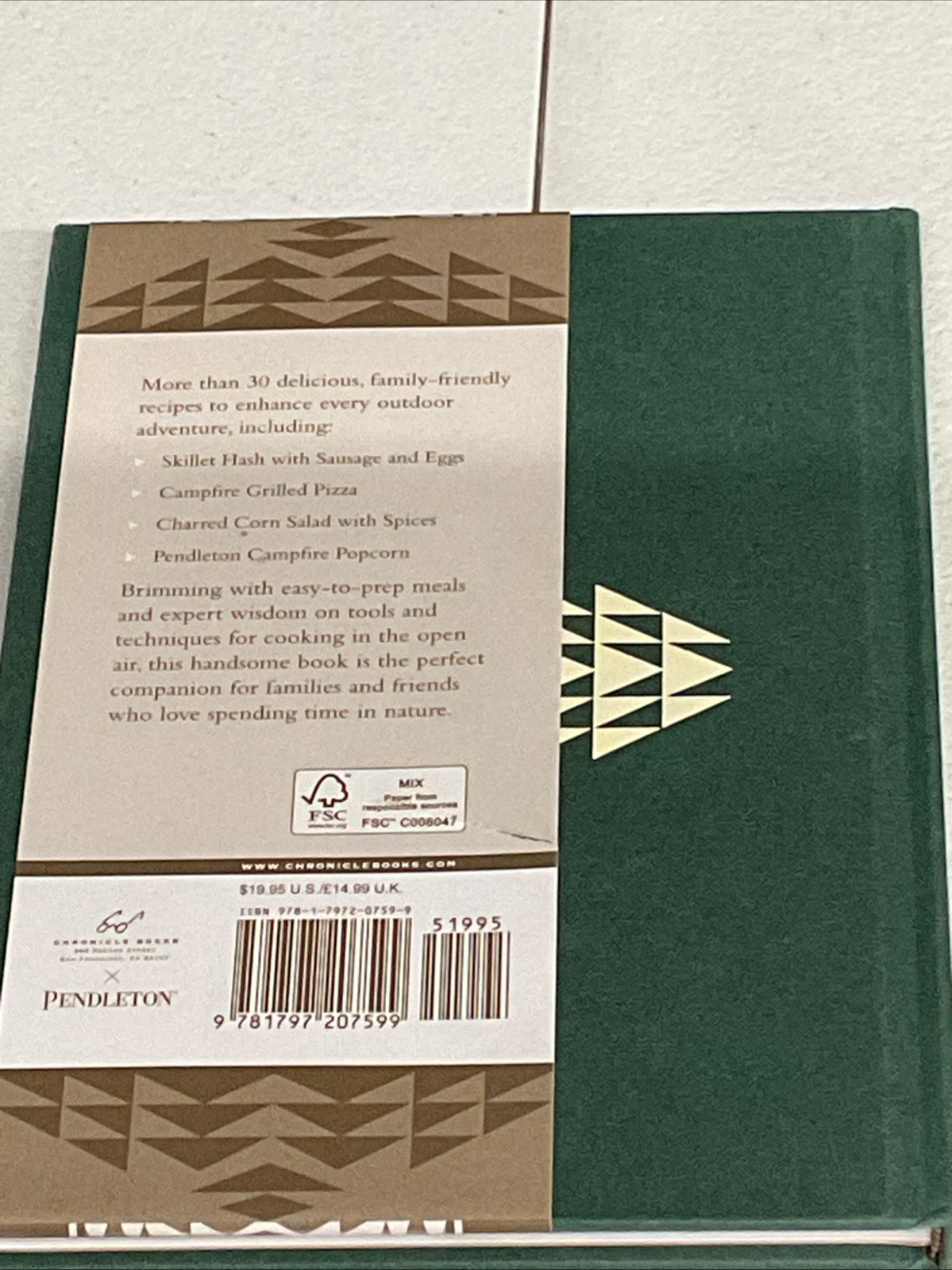 The Pendleton Field Guide to Campfire Cooking Hardcover Item #1350