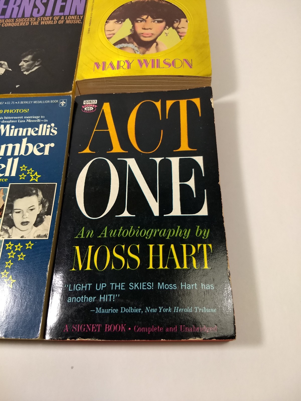 Performing Arts Book Lot Actor Actress Singer Biography Paperbacks Lot 4 Vintage