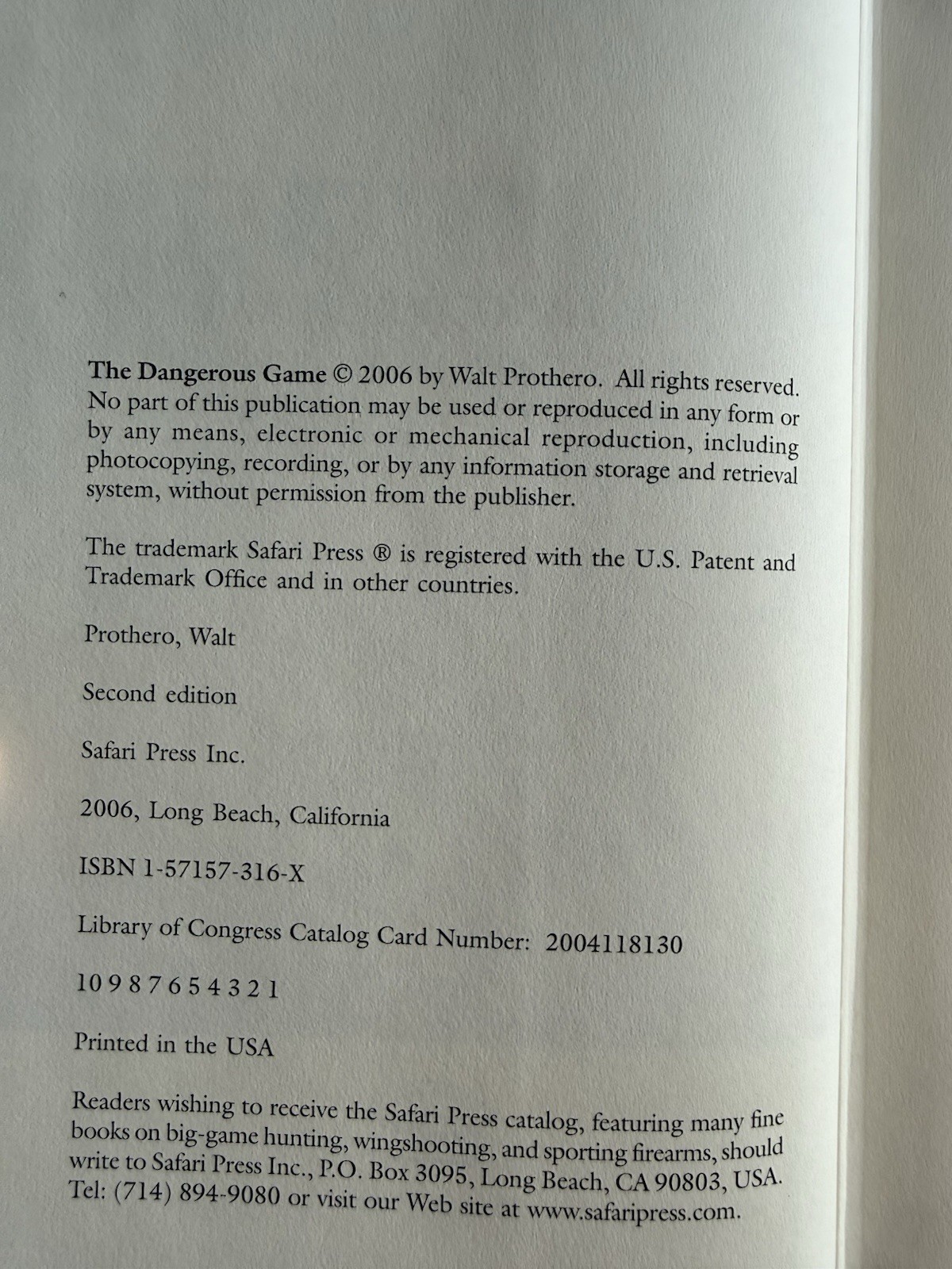 The Dangerous Game True Stories Danger Big Game around the world Waly Prothero