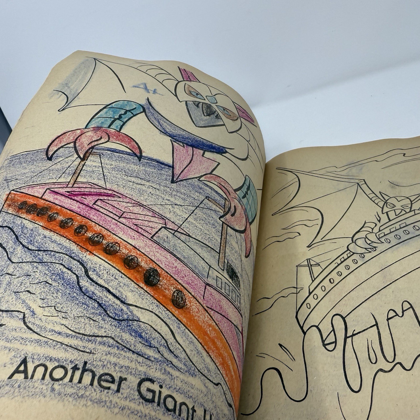 1978 SHOGUN WARRIORS Dragun The UFO Invasion Coloring Book