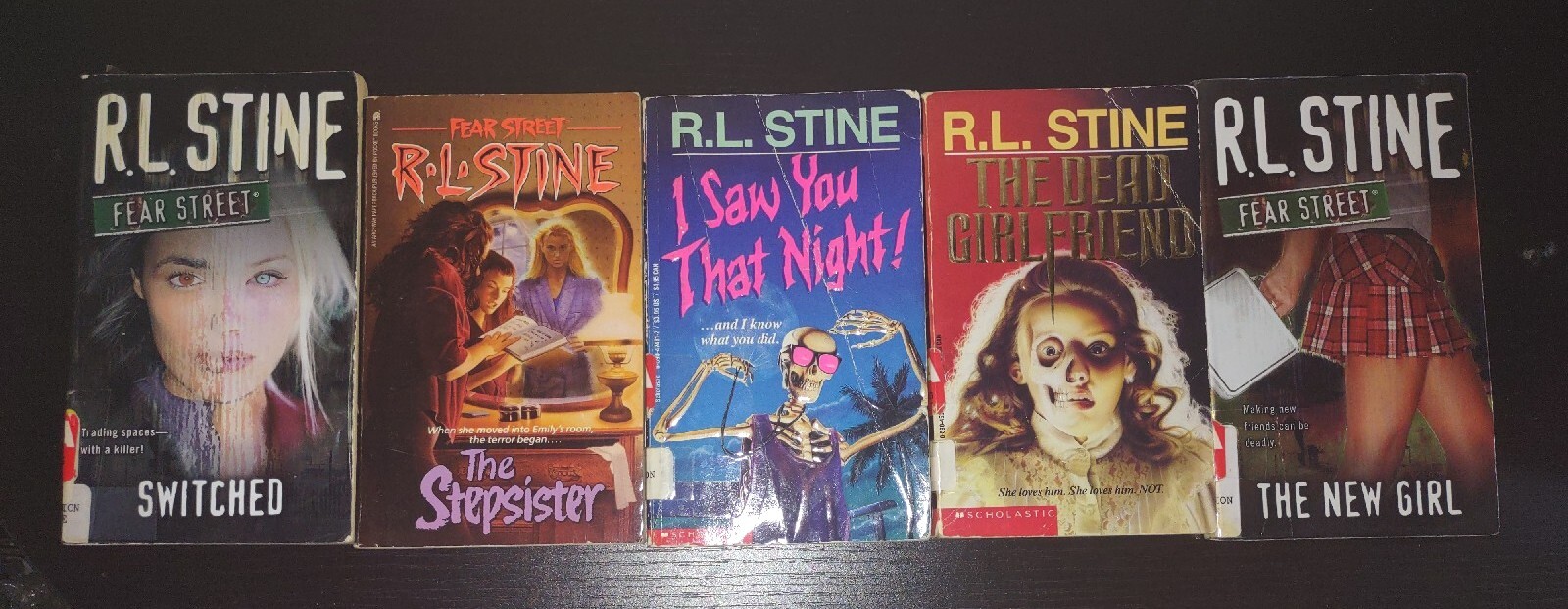 Vintage 1990’s And Early 2000s R L Stine Fear Street Book Lot of 5 PB