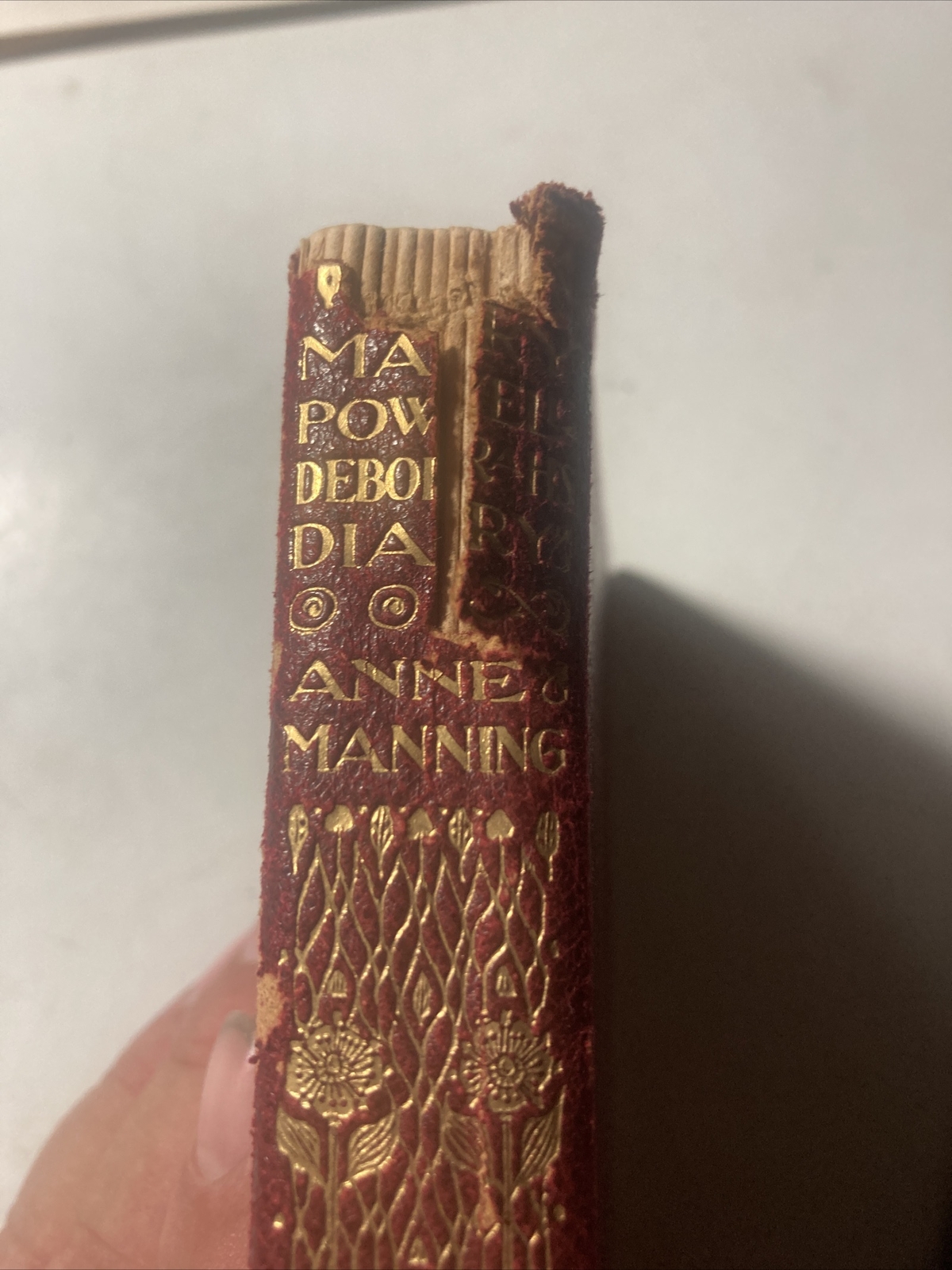 Anne Manning Mary Powell & Deborah’s Diary Leather Gilt Soft Bound Dutton C 1909