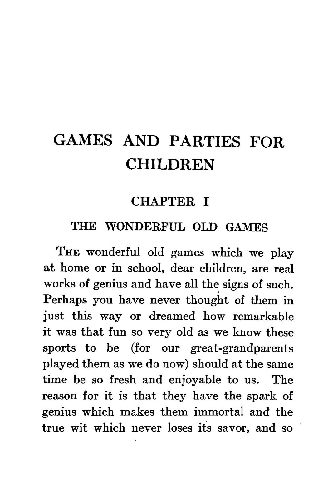 Games And Parties For Children “1916” 194 Pages