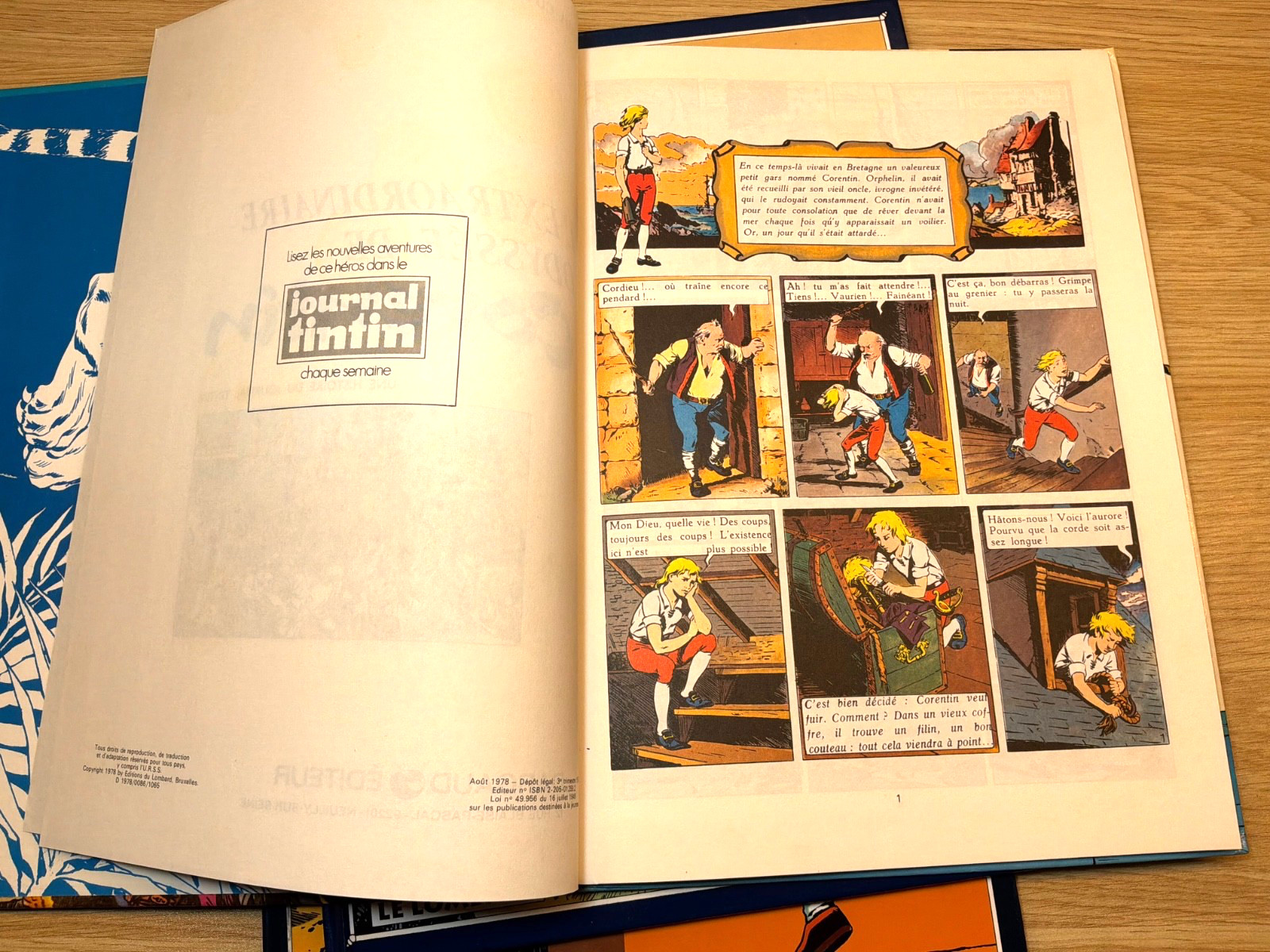 Corentin L’Extraordinaire Odyssée de Corentin 3-Book Set Vol. 1, 2,/ 3 French HC