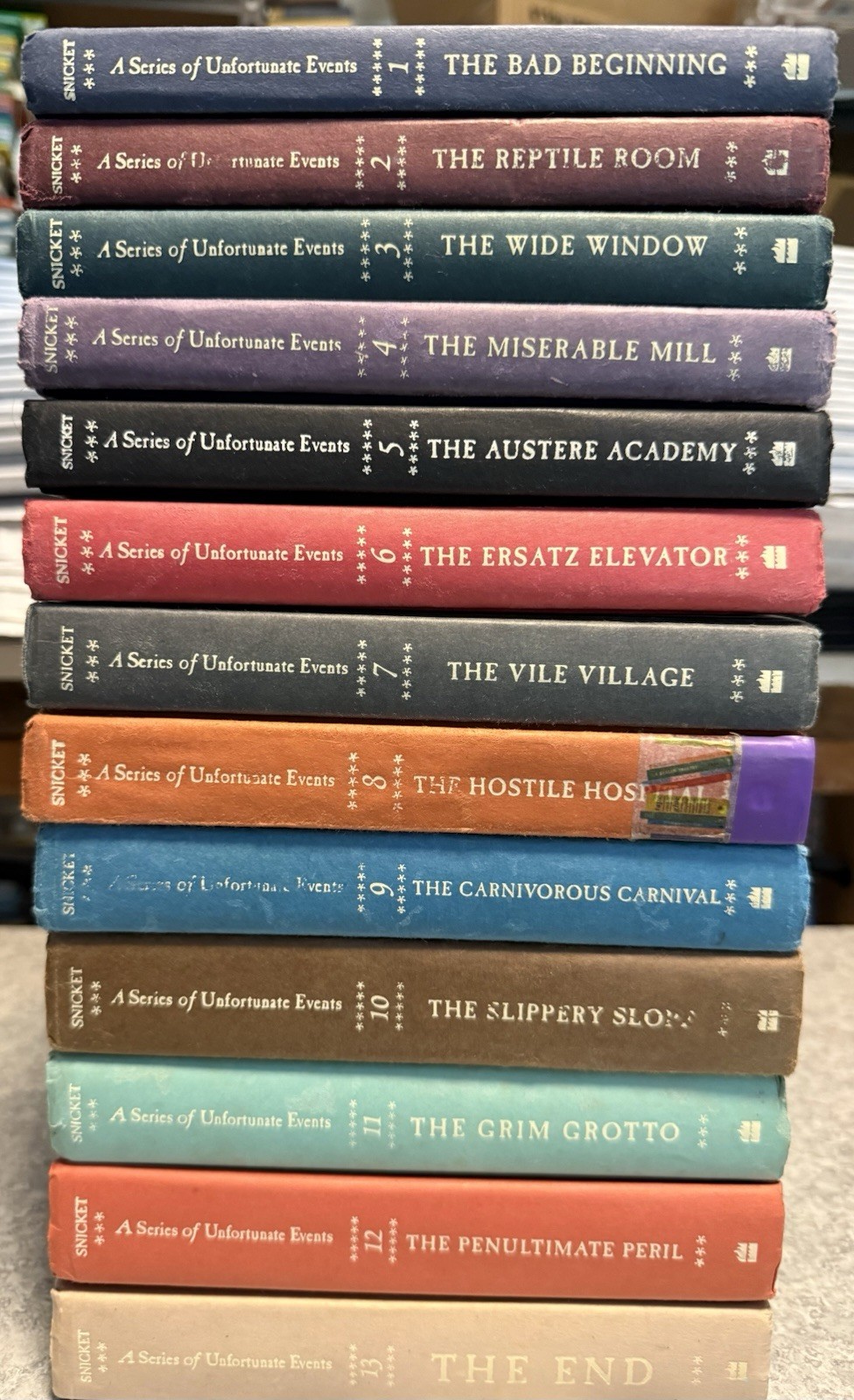 Complete Set Lemony Snicket’s A Series of Unfortunate Events Hardcover 1-13