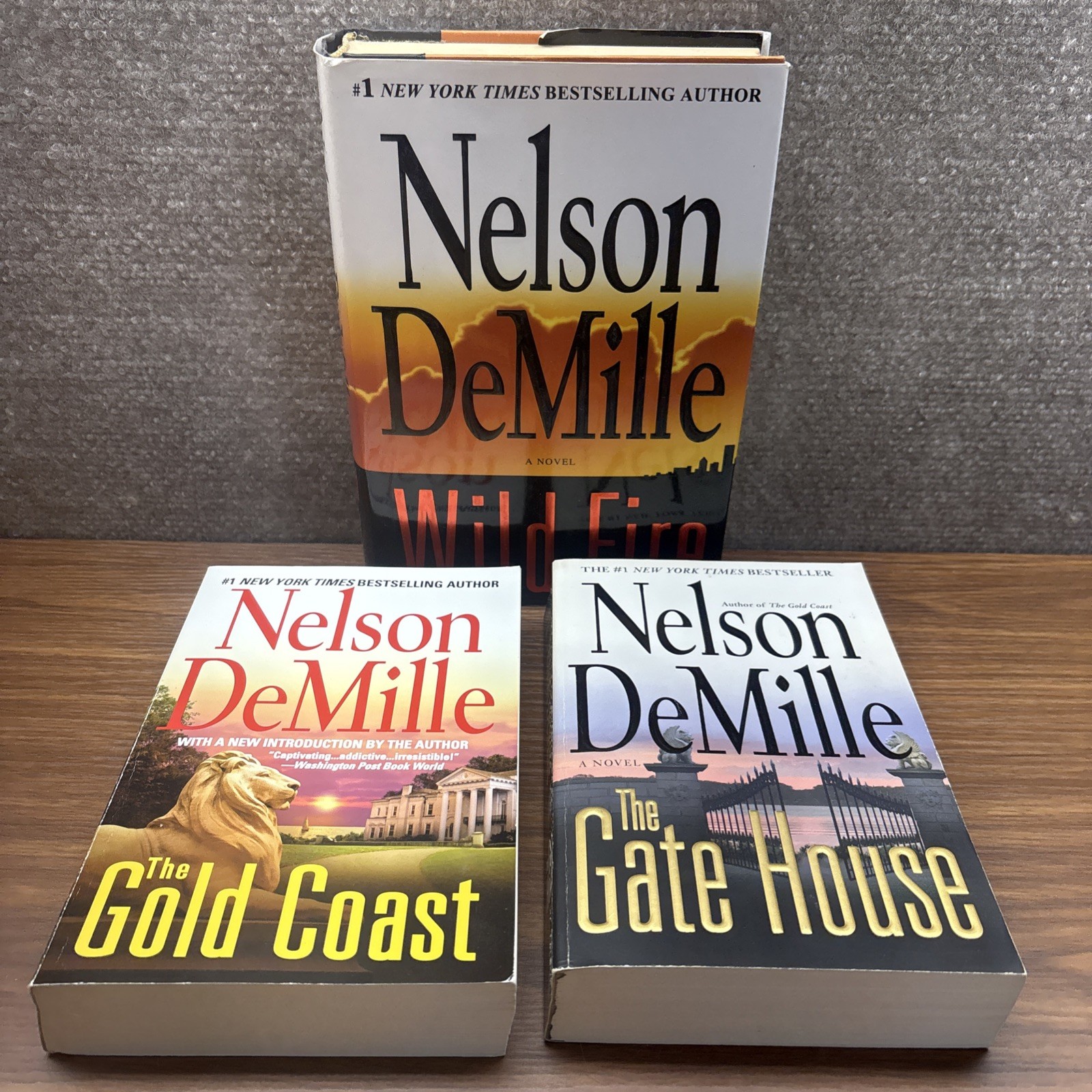 Nelson DeMille Lot of 3 Hardcover /paperback Books Suspense Crime Thriller