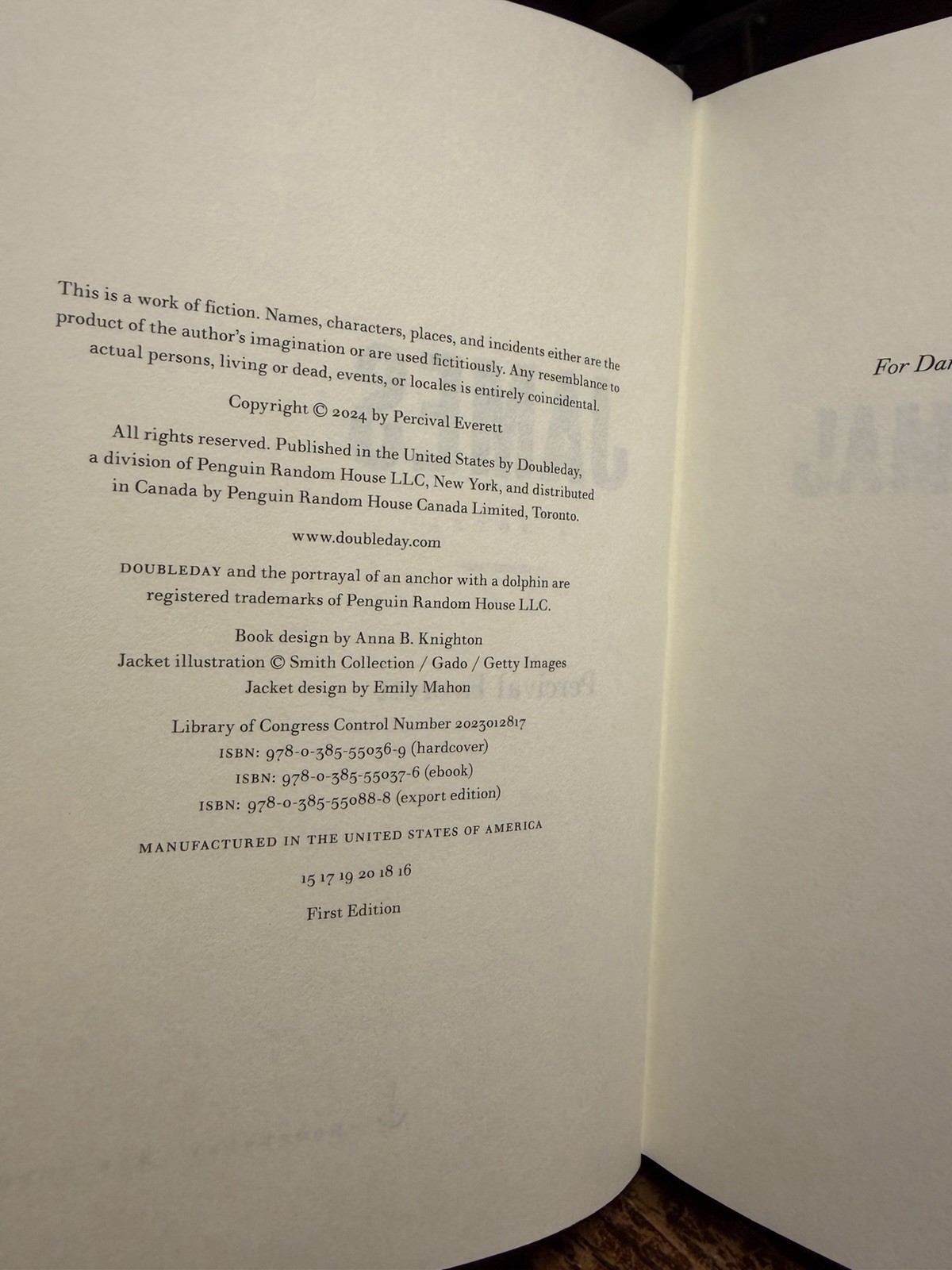 Lot 3 Percival Everett Books: James: A Novel – Hardcover; Dr No + Trees Trade Pb