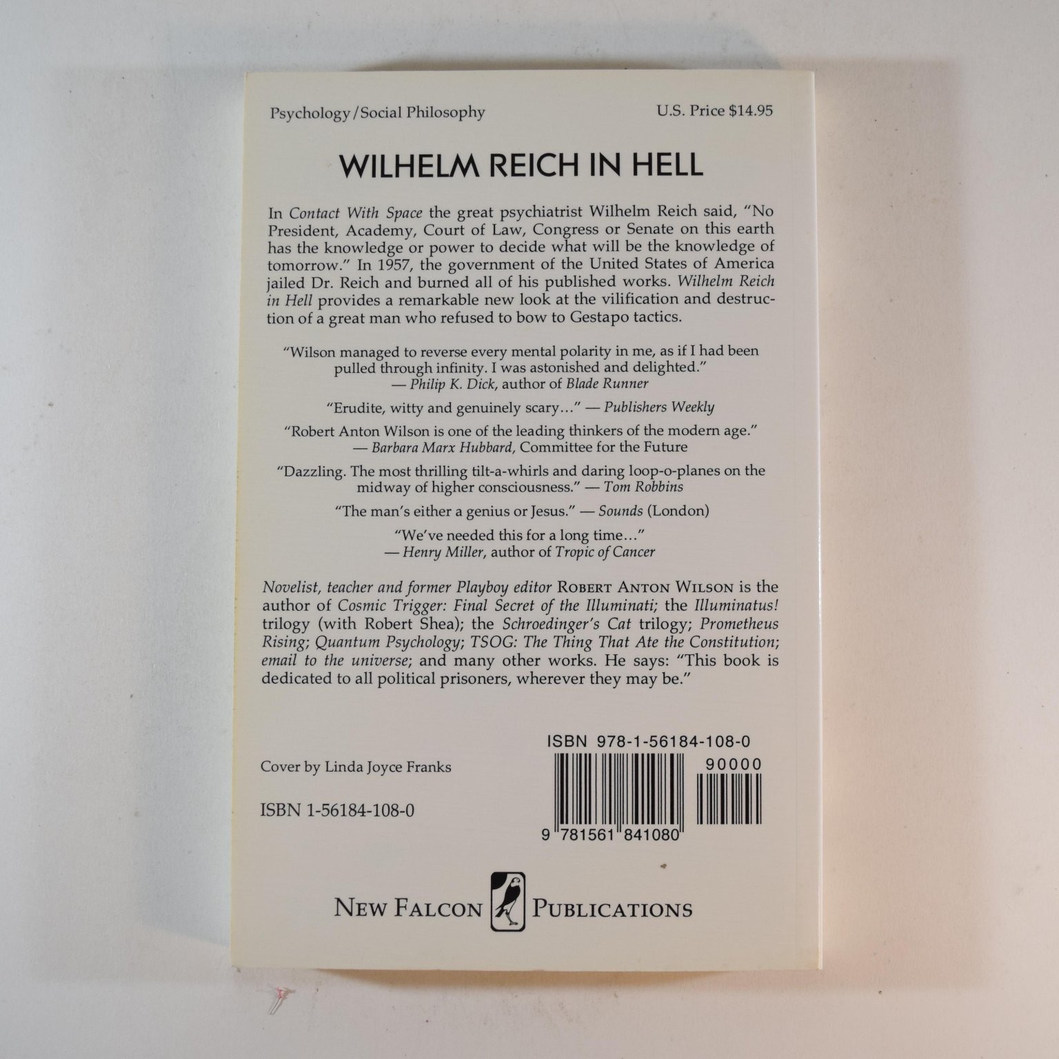 Wilhelm Reich In Hell Robert Anton Wilson 2007 Fourth Printing New Falcon PB