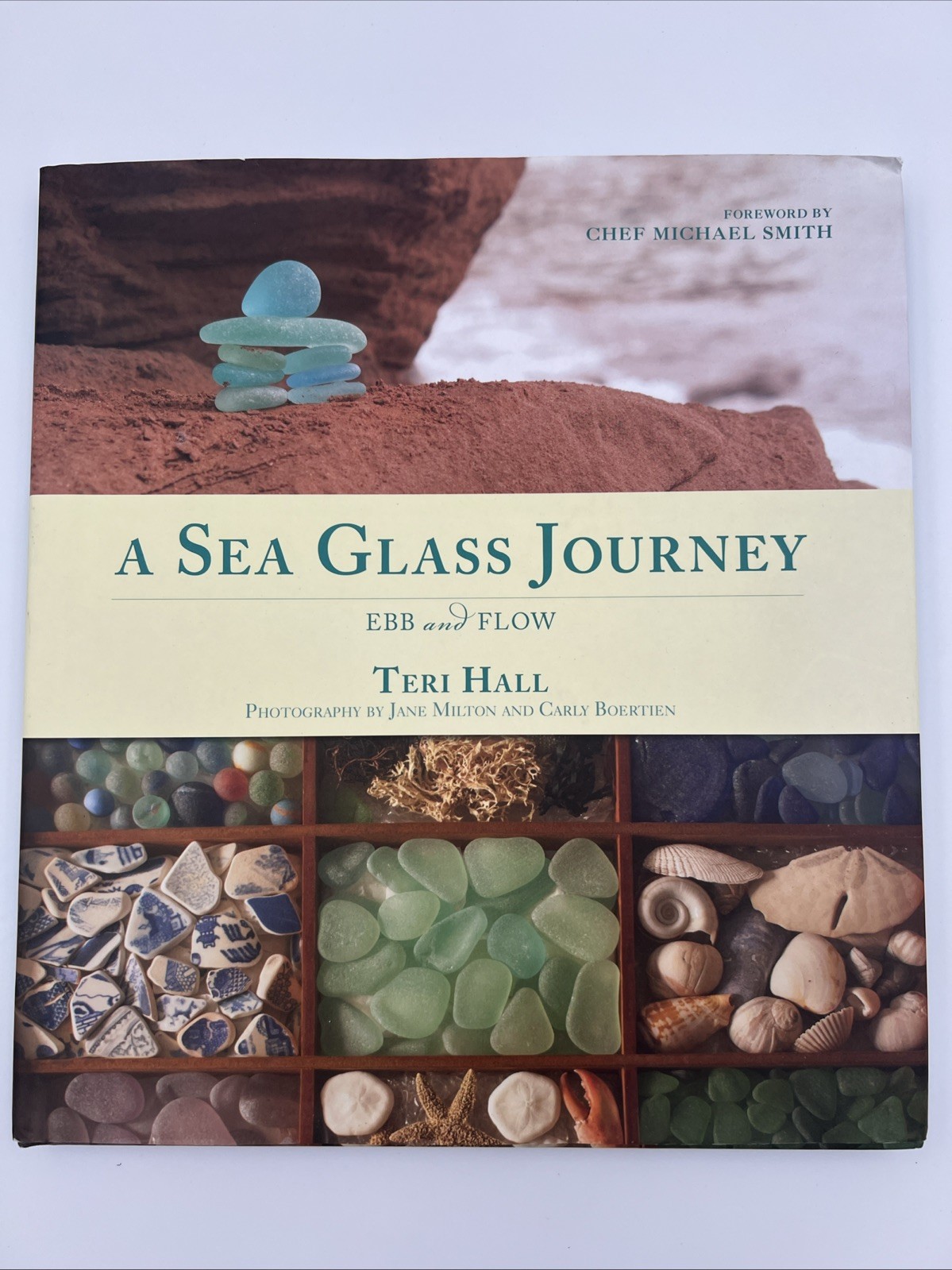 A SEA GLASS JOURNEY: EBB AND FLOW By Teri Hall – Hardcover **Mint Condition**