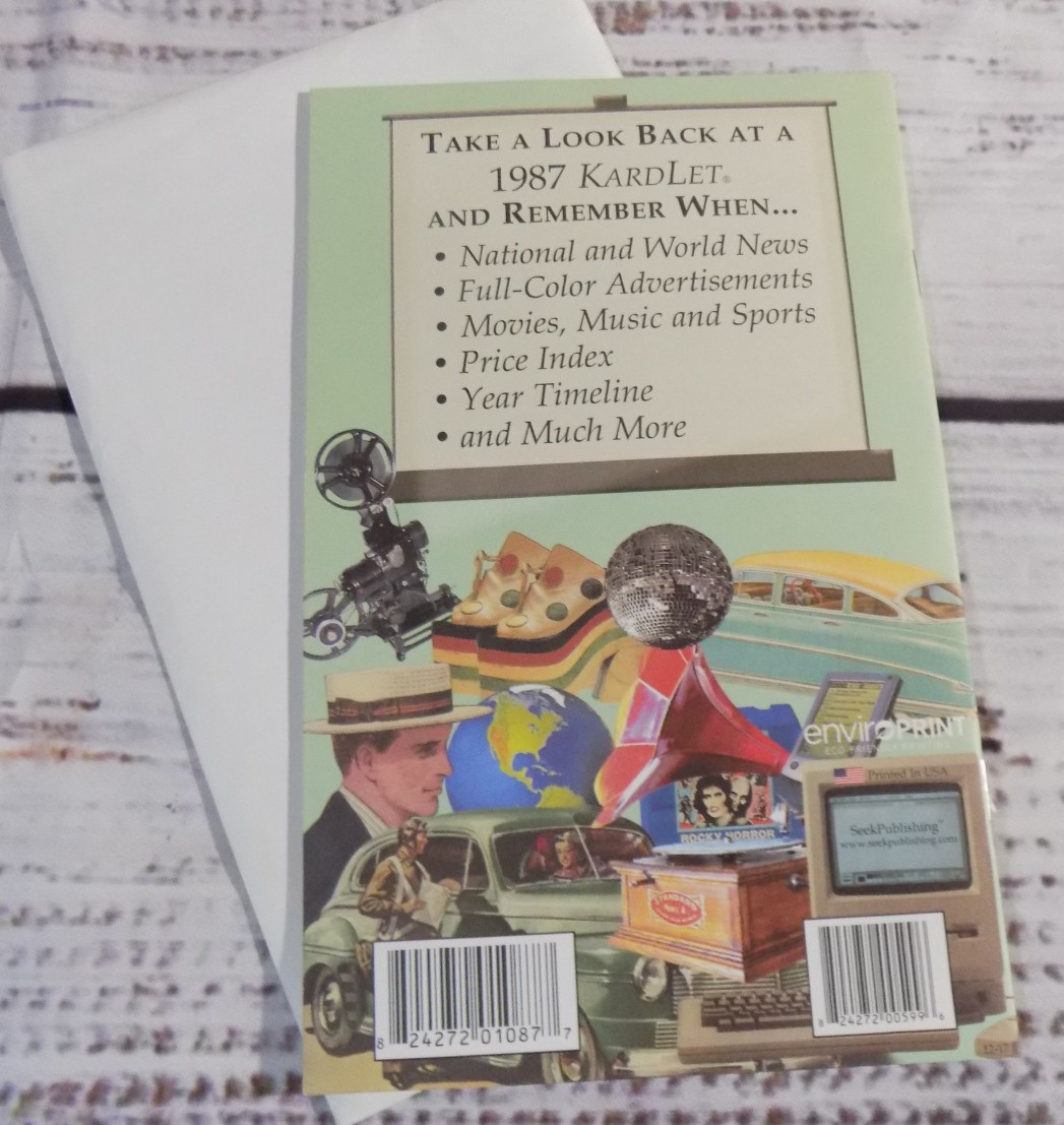 1987 REMEMBER WHEN – A Look Back in Time,” (5″ x 8″) Gift Booklet, 12 Pages