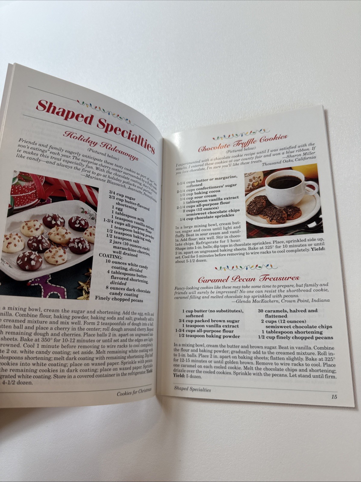 Cookies for Christmas Taste of Homes Booklet 35 pages, 57 Recipes