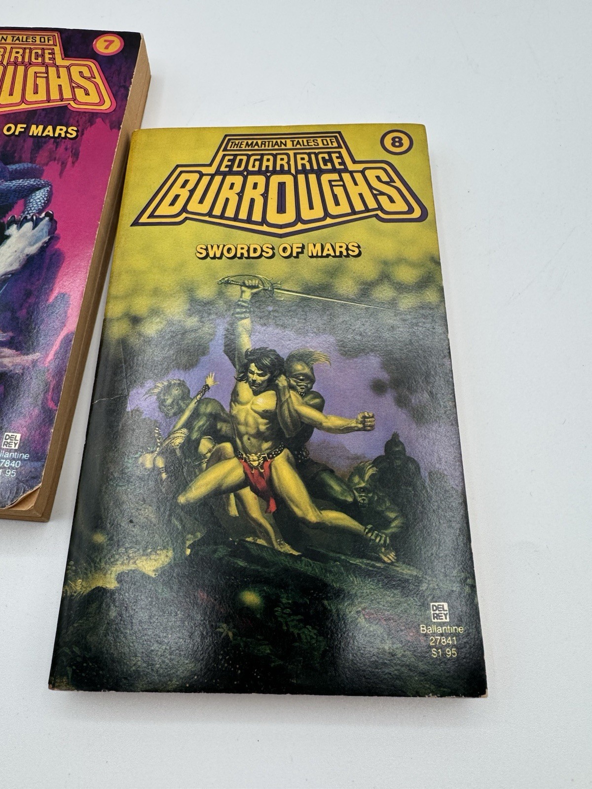 The Martian Tales Of Edgar Rice Burroughs Book Series 7,8 Lot Of 2 Paperback VTG