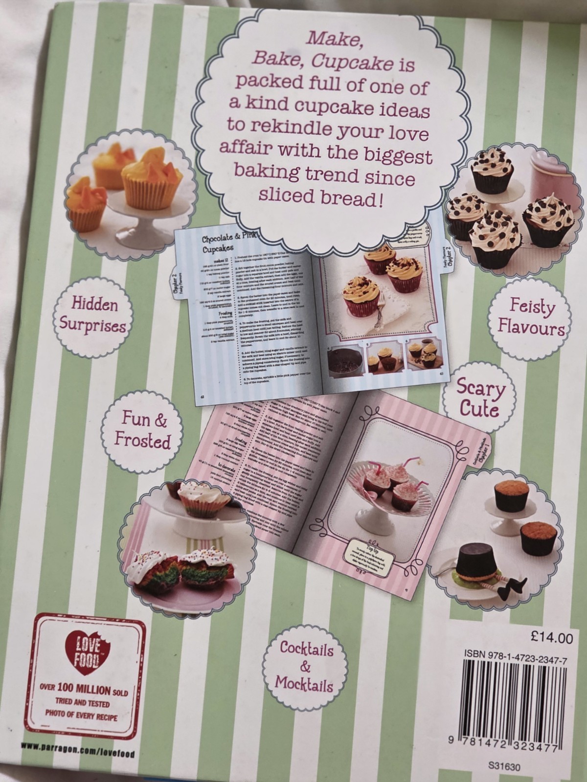 Love Food Make, Bake, Cupcake Recipe Book by Love Food Editors HC Illustrated
