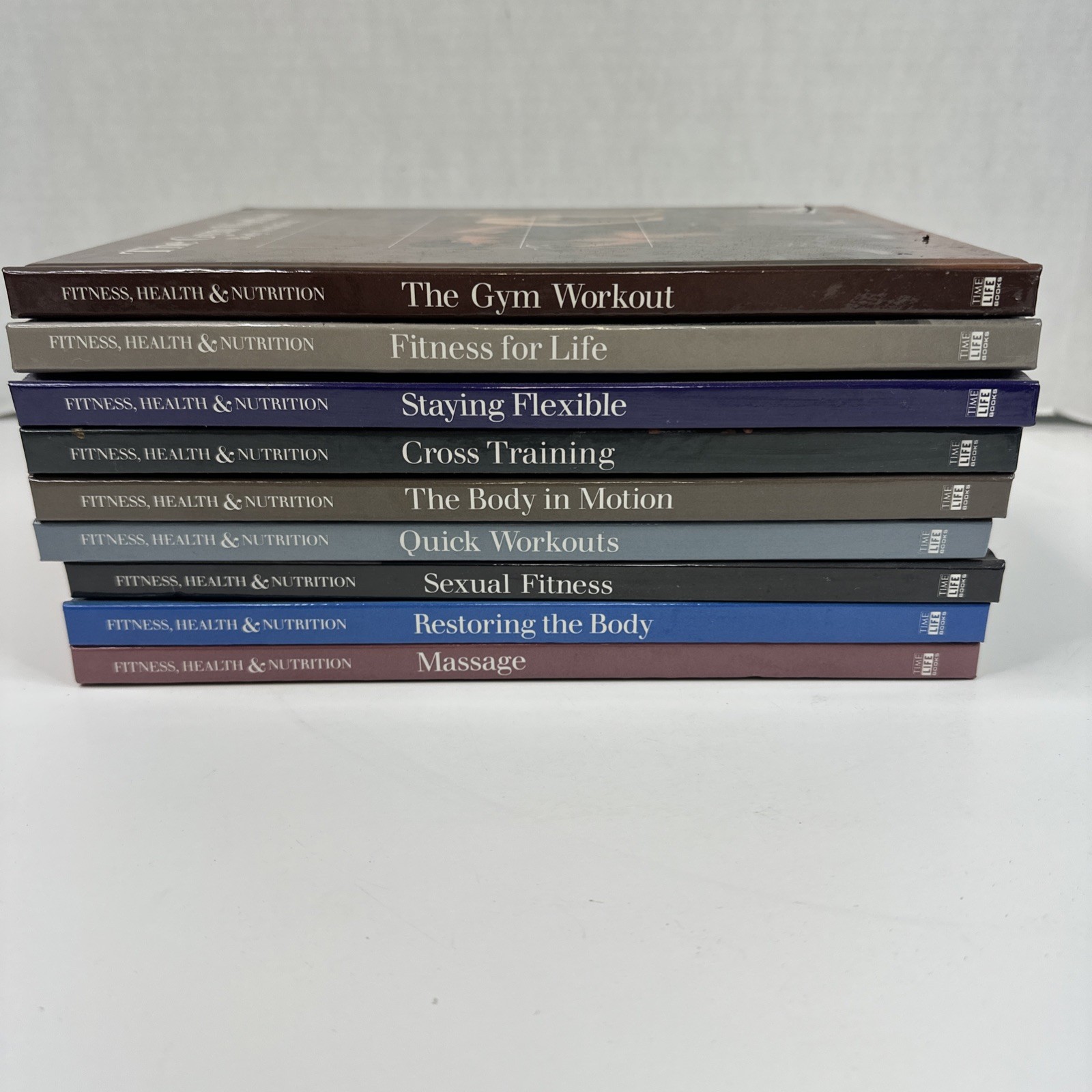 Lot of 9 Fitness Health Nutrition Time Life Books Workouts Fitness HC 1989