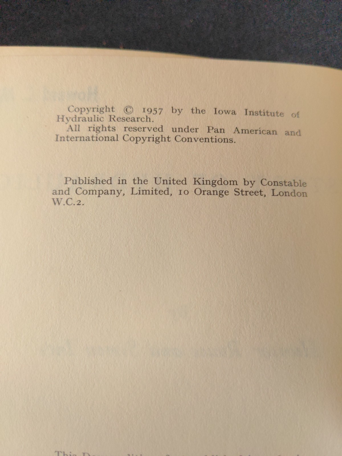 History of Hydraulics by Hunter Rouse and Simon Ince Dover Edition 1963