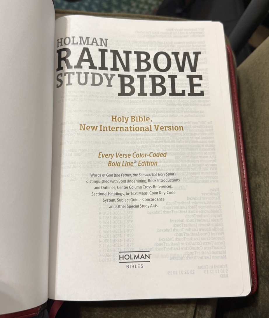 Holman Rainbow Study Bible NIV Holy Scriptures New International Version Leather