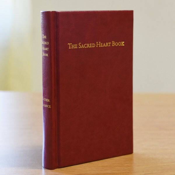 Fr. F. X. Lasance Sacred Heart Book 1903 Reprint Dark Red Leather HC Catholic