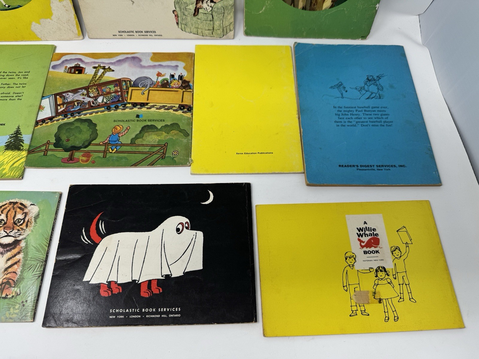 10 Childrens Books VTG 60s-70s Lot Scholastic Troll Xerox Golden Press Readers